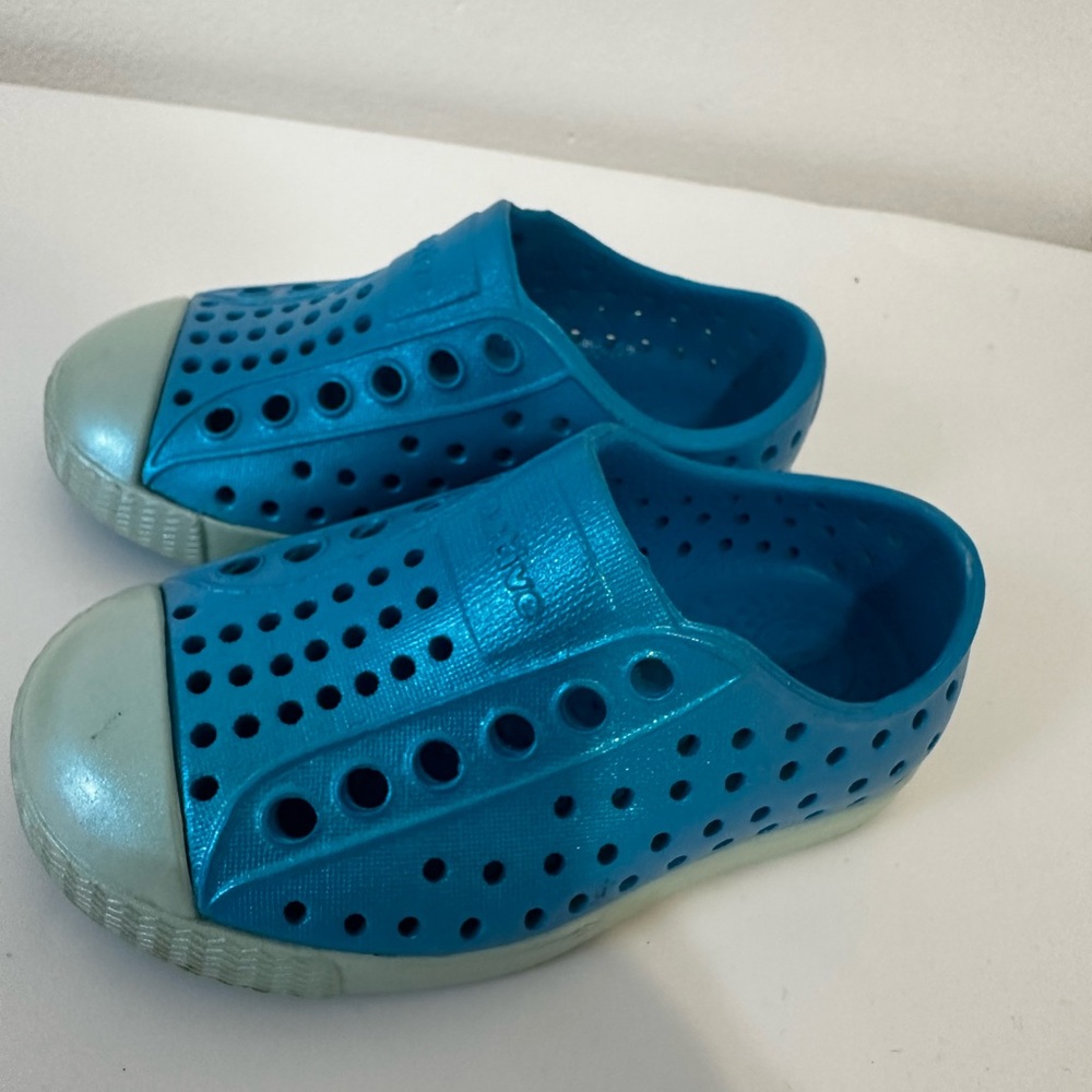 Native Blue Water Shoes Slip-On Perforated Design C5